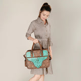 ADBG1183 Tote Hand Tooled Genuine Western Leather Women Bag