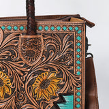 ADBG1158 Tote Hand Tooled Genuine Western Leather Women Bag