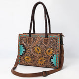 ADBG1158 Tote Hand Tooled Genuine Western Leather Women Bag