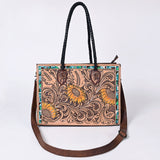 ADBG1158 Tote Hand Tooled Genuine Western Leather Women Bag