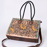 ADBG1158 Tote Hand Tooled Genuine Western Leather Women Bag