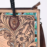 ADBG1158 Tote Hand Tooled Genuine Western Leather Women Bag