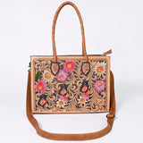 ADBG1158 Tote Hand Tooled Genuine Western Leather Women Bag