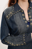 ADDR001 Denim Women Shirt Jacket Dress Ladies Girl Top