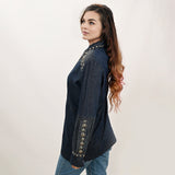 ADDR001 Denim Women Shirt Jacket Dress Ladies Girl Top