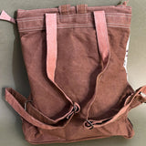 KB496 Backpack Upcycled Canvas Ladies Bag