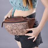 ADBG1211 Fanny Pack Genuine Western Leather Women Bag