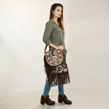 ADBGA420 Crossbody Hair On Genuine Western Leather Women Bag