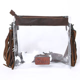 KBG277 Clear Bag Genuine Leather women bag western Bag