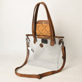 ADBG1186 Clear Bag Genuine Western Leather Women Bag