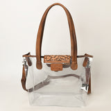 ADBG1186 Clear Bag Genuine Western Leather Women Bag