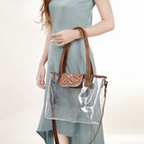 ADBG1186 Clear Bag Genuine Western Leather Women Bag