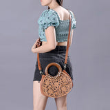 ADBG1227 Clutch Genuine Western Leather Women Bag