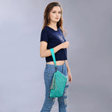 ADBG1234 Wristlet Genuine Western Leather Women Bag