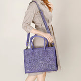 ADBG1131 Tote Hand Tooled Genuine Western Leather Women Bag