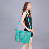 ADBG1246 Tote Hand Tooled Genuine Western Leather Women Bag