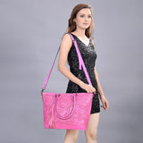 ADBG1246 Tote Hand Tooled Genuine Western Leather Women Bag