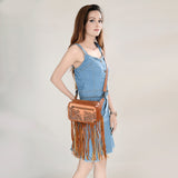 ADBG1247 Fanny Pack Genuine Western Leather Women Bag