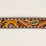 KBBTF102 Hand Tooled Genuine American Leather Belt