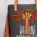 OHV122 Hobo Upcycled Canvas Ladies Bag