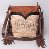 OHV129 Large Crossbody Upcycled Canvas Ladies Bag