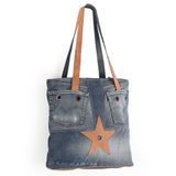 OHV135 Tote Upcycled Canvas Ladies Bag