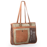 OHV142 Tote Upcycled Canvas Ladies Bag