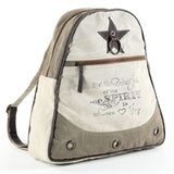 OHV144 Backpack Upcycled Canvas Ladies Bag