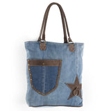 OHV158 Tote Upcycled Canvas Ladies Bag