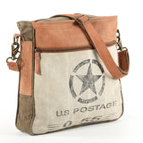 OHV161 Crossbody Upcycled Canvas Ladies Bag