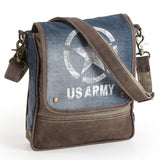 OHV163 Crossbody Upcycled Canvas Ladies Bag