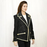 ADBZ050 Genuine Vintage leather Women shirt Blazer jacket