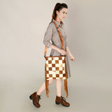 ADBG1301 Messenger Hair On Genuine Western Leather Women Bag