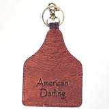 ADKRM117 Hair On Genuine Leather Keyring