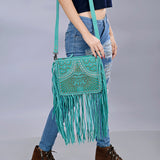 ADBG1322 Crossbody Hand Tooled Genuine Western Leather Women Bag