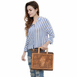 ADBG1194 Briefcase Genuine Western Leather Women Bag