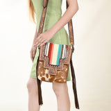 ADBG856 Messenger Hair On Genuine Western Leather Women Bag