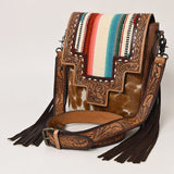 ADBG856 Messenger Hair On Genuine Western Leather Women Bag