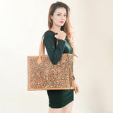 ADBGZ787 Tote Hand Tooled Genuine Western Leather Women Bag