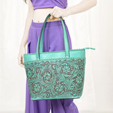 ADBGZ789 Tote Hand Tooled Genuine Western Leather Women Bag