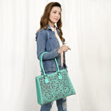 ADBGZ793 Tote Hand Tooled Genuine Western Leather Women Bag