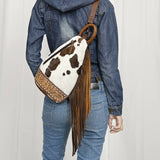 ADBG1401 Sling Hair onGenuine Western Leather Women Bag