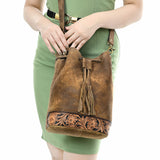 ADBGA532 Bucket Genuine Western Leather Women Bag