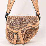 ADBGZ818 Crossbody  Hand Tooled Genuine Leather women bag western handbag purse