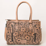 ADBG1158 Tote Hand Tooled Genuine Western Leather Women Bag