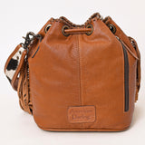 ADBG1272 Bucket Hair On Genuine Western Leather Women Bag