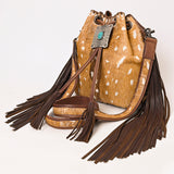 ADBG1272 Bucket Hair On Genuine Western Leather Women Bag