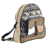 OHV309 Backpack Upcycled Canvas Ladies Bag