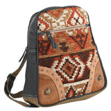 OHV379 Backpack Upcycled Canvas Ladies Bag