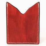 ADCCF113 Card-Holder Floral Hand Carved Genuine Leather Men & Women